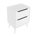 Ver imagem 5 de Gabinete Banheiro 60cm 2 Gavetas Retrô Multimóveis CR10119 Branco