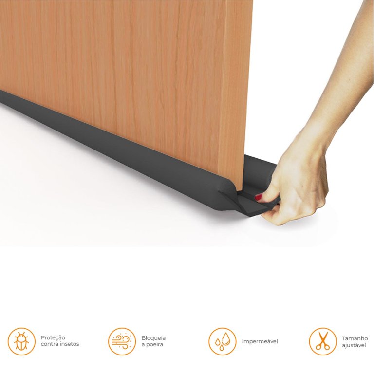 Veda Porta Rolinho Comfort Door 80cm - Chumbo