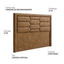 Ver imagem 3 de Cabeceira Casal Queen Cama Box 160 Cm Roma Corano Caramelo - Nexta Casa