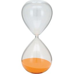 Ampulheta De Vidro Areia Amarelo Contador Relógio 8 Min 26cm - 1