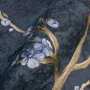 Ver imagem 2 de Papel de Parede Floral Tons de Azul e Dourado com Cola Inclusa