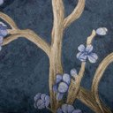 Ver imagem 5 de Papel de Parede Floral Tons de Azul e Dourado com Cola Inclusa