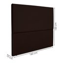 Ver imagem 3 de Cabeceira Queen 160 Cm com Frame Luna Suede Marrom Artte