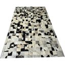 Ver imagem 1 de Tapete Couro Preto Branco Salino Amarelo 1,50x2,50 C/b Pç 10