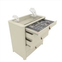 Ver imagem 5 de Comoda Innova com Pes e 5 Gavetas com Organizador Off White - Gelius