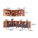 Ver imagem 2 de Kit Modulado Mgm 7 Peças Eloise Cz027 Cinamomo/platina