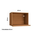 Ver imagem 3 de Nicho para Cozinha Suporte P-microondas Ciela R640 45x60cm Canela - Kappesberg