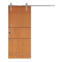 Ver imagem 2 de Porta Correr 7 Trilhos Soft Aparente Puxador Tubo 60cm 120x210cm Belíssima Rodam Abertura Direita Branco