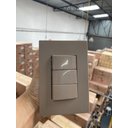 Ver imagem 2 de CJ INTERRUPTOR TRIPLO PARALELO 4X2 - RECTA FENDI SATIN FOSCO - BRS12067-7FE