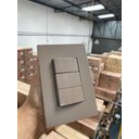 Ver imagem 3 de CJ INTERRUPTOR TRIPLO PARALELO 4X2 - RECTA FENDI SATIN FOSCO - BRS12067-7FE