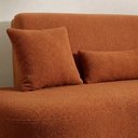 Ver imagem 7 de Sofá 2 Lugares Orgânico Curvo Sala de Estar Living 153 x 80 Pequeno com 3 Almofadas Casa Lar