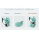 Ver imagem 6 de Canguru Carregador Bebe Criança Viagem Passeio Sentado Deitado Alça Ajustavel Ergonomico Bolso Resis