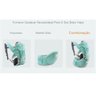 Canguru Carregador Bebe Criança Viagem Passeio Sentado Deitado Alça Ajustavel Ergonomico Bolso Resis - 6