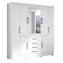 Ver imagem 2 de Guarda Roupa Napoli 8 Portas 4 Gavetas com Espelho Aramoveis