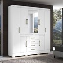 Ver imagem 1 de Guarda Roupa Napoli 8 Portas 4 Gavetas com Espelho Aramoveis
