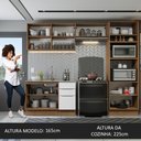 Ver imagem 6 de Armário de Cozinha Completa 270cm Rustic/Branco Stella Madesa 05