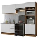 Ver imagem 3 de Armário de Cozinha Completa 270cm Rustic/Branco Stella Madesa 05