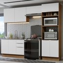 Ver imagem 1 de Armário de Cozinha Completa 270cm Rustic/Branco Stella Madesa 05