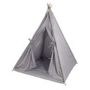 Ver imagem 1 de Cabana Pet Camping Cachorro Gato - Algodão Liso - 70x70x84cm - Cinza