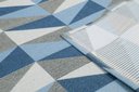 Ver imagem 3 de Tapete Passadeira Azul 1,35m X 50cm Quarto Sala ou Cozinha