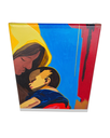 Ver imagem 6 de Mini Quadro de Mãe e Filho Decorativo Pintado a Mão 30x25cm