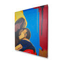 Ver imagem 4 de Mini Quadro de Mãe e Filho Decorativo Pintado a Mão 30x25cm