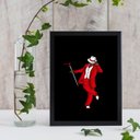 Ver imagem 1 de Quadro Entidade Umbanda Zé Pelintra 33x24cm - com vidro:Madeira branca