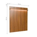 Ver imagem 3 de Painel para TV até 85" com Prateleira e LED Neon Float 178 cm - Canella