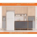 Ver imagem 7 de Balcão de Cozinha 100% Mdf 120cm 2 Portas 2 Gavetas Divina Mgm Móveis Cinamomo/titanium