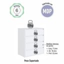 Ver imagem 5 de Cômoda 4 Gavetas Cor Branca Linha Essencial