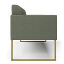 Ver imagem 6 de Sofá 2 Lugares Namoradeira Industrial Dourado Marisa Bouclê D03 - D’Rossi