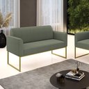 Ver imagem 2 de Sofá 2 Lugares Namoradeira Industrial Dourado Marisa Bouclê D03 - D’Rossi