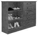 Ver imagem 3 de Cômoda New Athos 5 Gavetas com Sapateira Branco D Doro