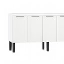 Ver imagem 6 de Armário de Cozinha 194cm Gabinete Aço 4 Portas e 3 Gavetas:Branco