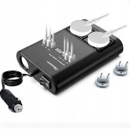 Inversor Conversor Tensao Duplo Carro 150w 4 Usb 12v 24v 220v Led Inteligente Carregador Veicular - 6