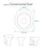 Assento Sanitario com Amortecedor Convencional Oval Verde Itapoa para Vaso Celite - 5