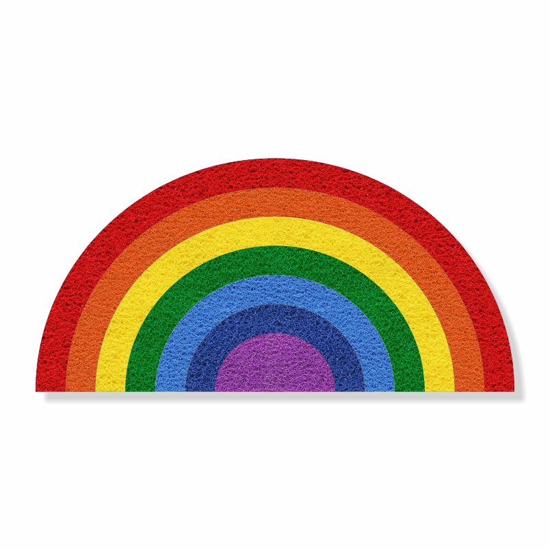 Capacho Arco-Íris LGBT 80x40 cm - 1