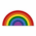 Ver imagem 1 de Tapete Capacho Arco-íris Lgbt 80x40 Cm no Formato.