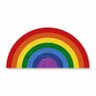 Tapete Capacho Arco-íris Lgbt 80x40 Cm no Formato. - 1