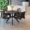 Ver imagem 3 de Mesa Redonda Jardim/varanda Deluxe Polipropileno:preto