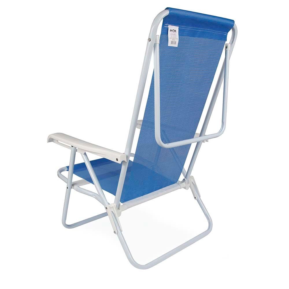 Cadeira Reclinável Aço 8 Posições Azul - 3