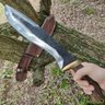 Faca Kukri Artesanal Full Tang 5mm Aço Carbono 5160 12 Polegadas Monobloco - 6