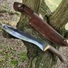 Faca Kukri Artesanal Full Tang 5mm Aço Carbono 5160 12 Polegadas Monobloco - 4