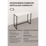 Escrivaninha Estudo Dobrável pra Quarto Compacta 80cmx45cm Branco - 2