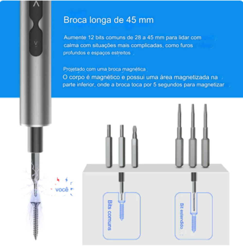 Parafusadeira de Precisão sem Fio Usb - 4