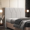 Ver imagem 2 de Cabeceira Cama Box Solteiro 100cm Aura Linho W01 Champanhe - Mpozenato