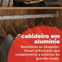Ver imagem 5 de Guarda-Roupa Casal com Espelho 6 Portas Guarujá Marrom/Amendola