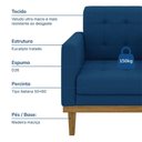 Ver imagem 6 de Poltrona Decorativa Fox em Veludo Just Time