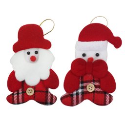 Kit 36 Pendente Natal Enfeite Natalino Tecido Feltro 12cm - 1
