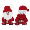 Kit 36 Pendente Natal Enfeite Natalino Tecido Feltro 12cm - 1